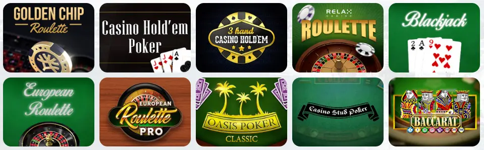 Giochi da tavolo al LOGINBET CASINO