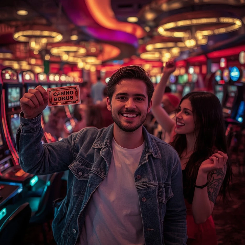 una persona con un bonus casinò LOGINBET CASINO