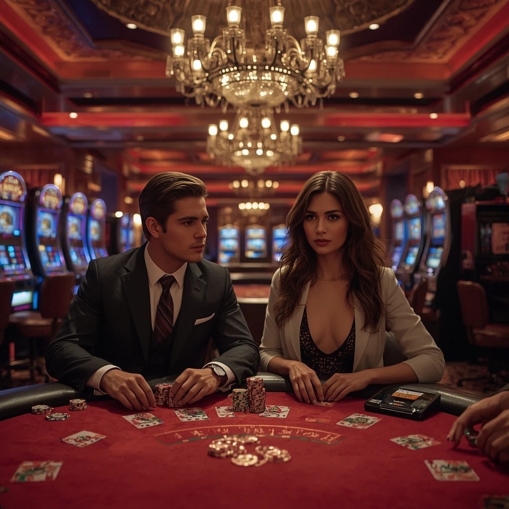 Due giocatori di poker al LOGINBET CASINO